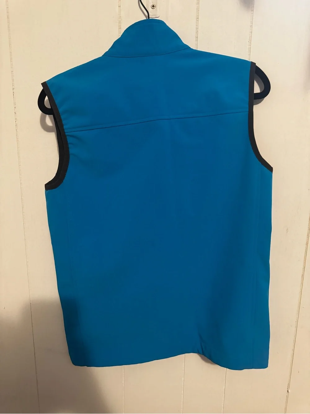 The North Face Blue Softshell Vest with Black Trim